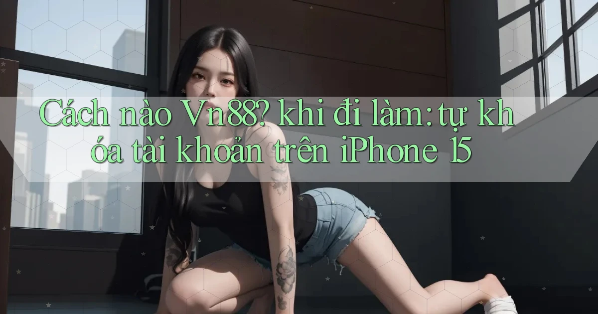 Cách nào Vn88 khi đi làm tự khóa tài khoản trên iPhone 15