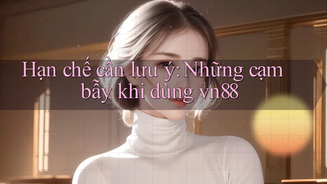 Hạn chế cần lưu ý: Những cạm bẫy khi dùng vn88