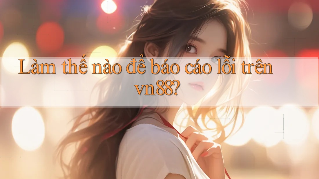 Làm thế nào để báo cáo lỗi trên vn88?