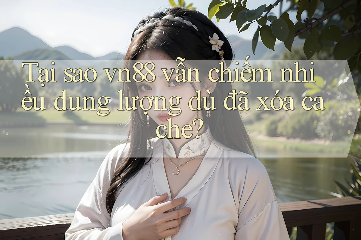 Tại sao vn88 vẫn chiếm nhiều dung lượng dù đã xóa cache?