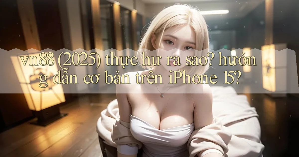 vn88 (2025) thực hư ra sao hướng dẫn cơ bản trên iPhone 15