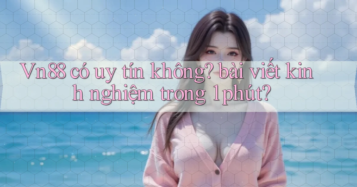 Vn88 có uy tín không bài viết kinh nghiệm trong 1 phút