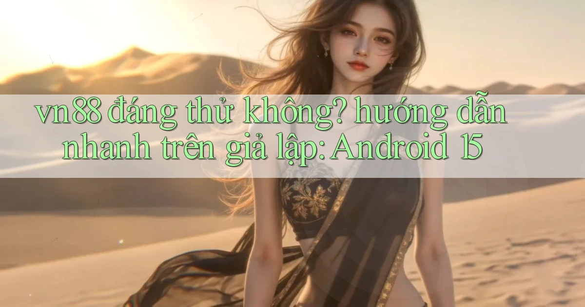 vn88 đáng thử không hướng dẫn nhanh trên giả lập Android 15